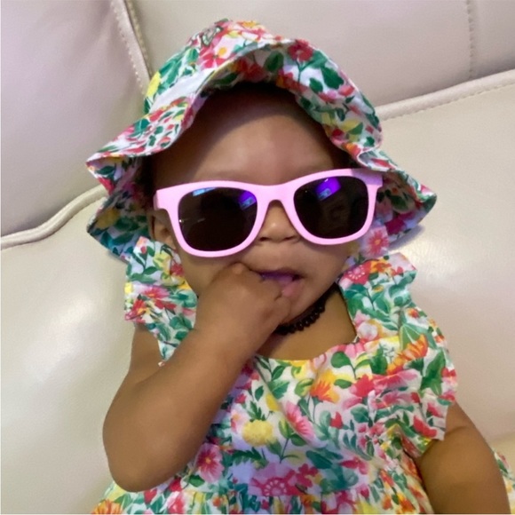 Janie & Jack Floral Dress w/ Hat - Picture 2 of 3